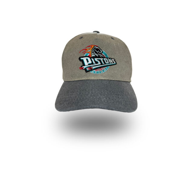 Detroit Pistons retro logo baseball hat by Bermuda Brims