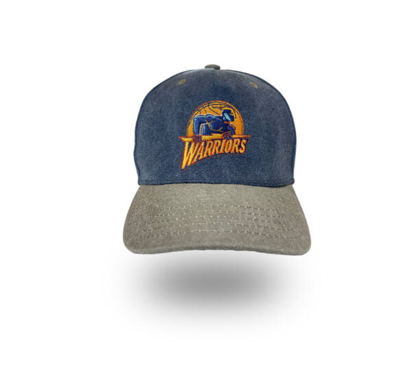 Golden State Warriors retro logo baseball hat by Bermuda Brims