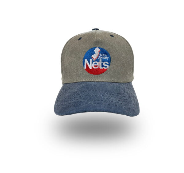 New Jersey Nets retro logo baseball hat by Bermuda Brims