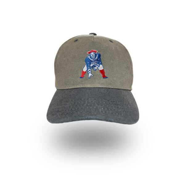 New England Patriots retro logo baseball hat by Bermuda Brims