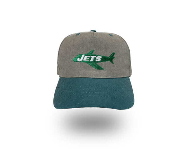 New York Jets retro logo baseball hat by Bermuda Brims
