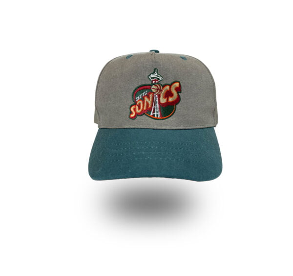 Seattle Supersonics retro logo baseball hat by Bermuda Brims