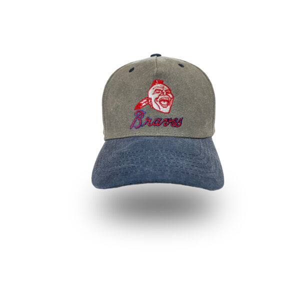 Atlanta Braves retro logo baseball hat by Bermuda Brims