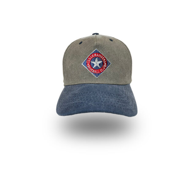 Texas Rangers retro logo baseball hat by Bermuda Brims