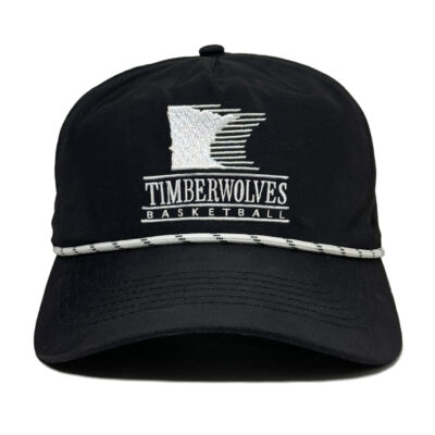 Timberwolves Basketball retro logo snapback by Bermuda Brims